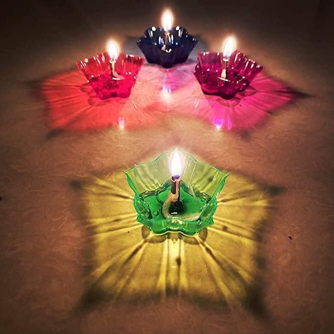 3D Reflection Diya Set - Festive Diwali Decor