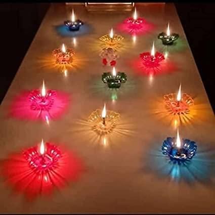 3D Reflection Diya Set - Festive Diwali Decor